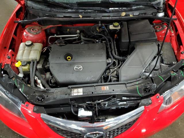 JM1BK32F181785656 - 2008 MAZDA 3 I RED photo 11