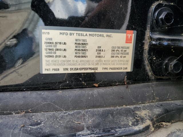 5YJSA1DP2DFP04632 - 2013 TESLA MODEL S Qara foto 12