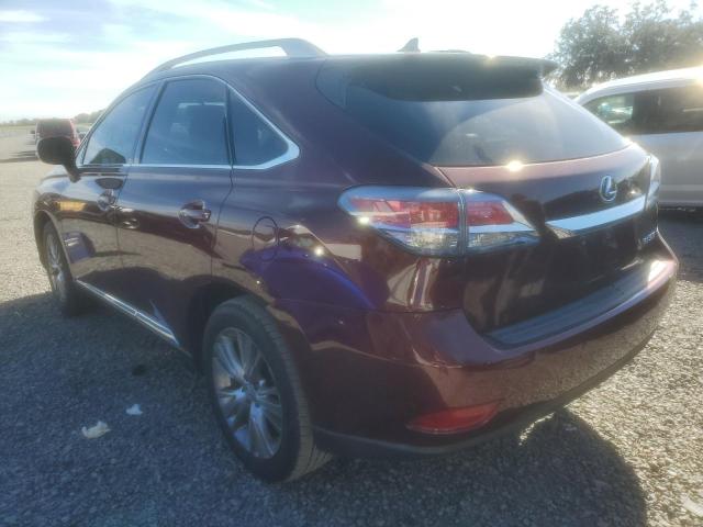 2T2ZK1BA4DC107234 - 2013 LEXUS RX 350 BURGUNDY photo 2