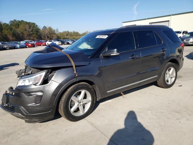 1FM5K7D80JGB62563 - 2018 FORD EXPLORER XLT GRAY photo 1