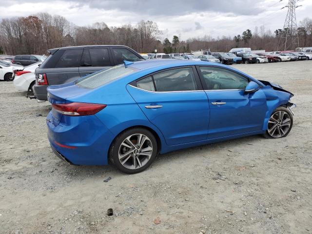 5NPD84LFXHH059623 - 2017 HYUNDAI ELANTRA SE BLUE photo 3