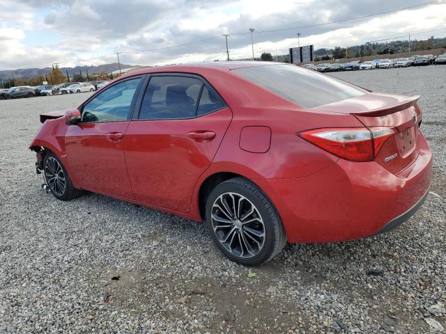 5YFBURHE9GP418428 - 2016 TOYOTA COROLLA L RED photo 2