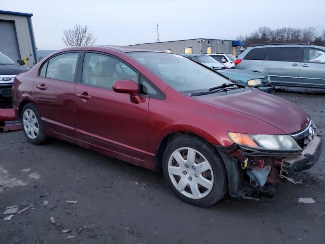 2HGFA16528H519804 - 2008 HONDA CIVIC LX BURGUNDY photo 4