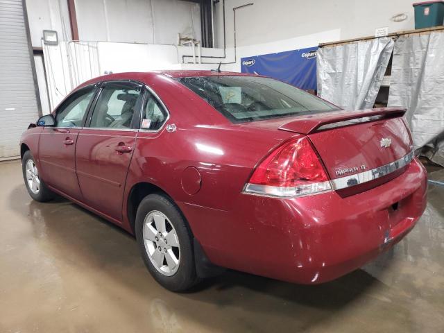 2G1WT58K989183610 - 2008 CHEVROLET IMPALA LT RED photo 2