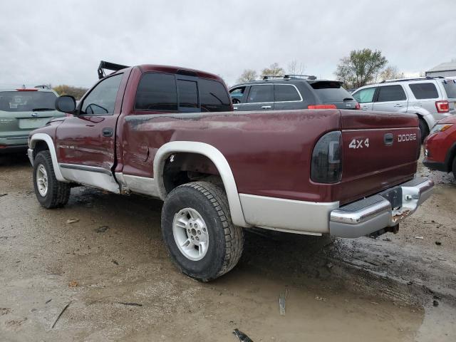 1B7GG26N8YS795890 - 2000 DODGE DAKOTA MAROON photo 2