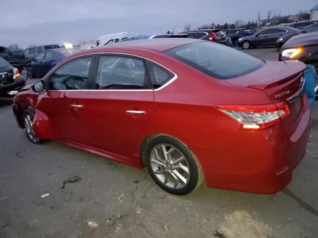 3N1AB7AP2DL642900 - 2013 NISSAN SENTRA S RED photo 2