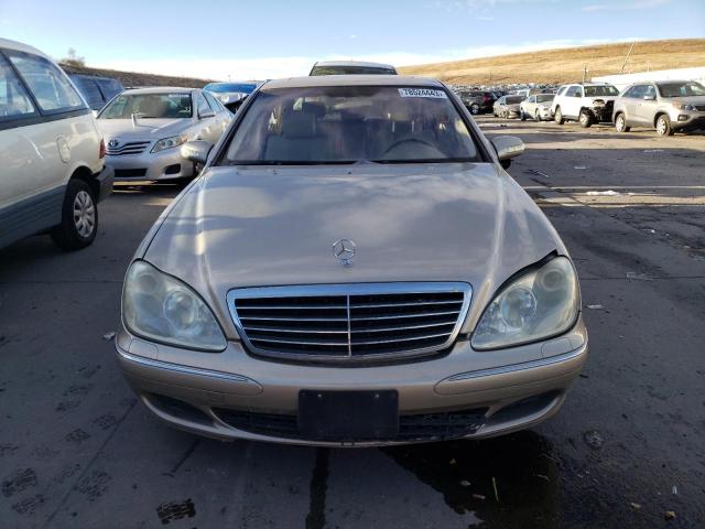 WDBNG83J65A447212 - 2005 MERCEDES-BENZ S 430 4MATIC GOLD photo 5