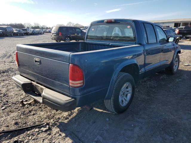 1D7HL38X43S287614 - 2003 DODGE DAKOTA QUAD SPORT BLUE photo 3