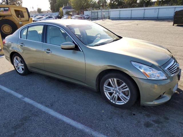 JN1CV6AP7AM409476 - 2010 INFINITI G37 BASE GREEN photo 4