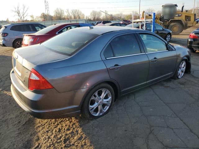 3FAHP0HA4CR115237 - 2012 FORD FUSION SE GRAY photo 3