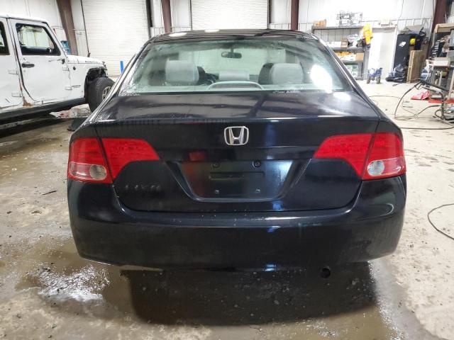 1HGFA16828L086465 - 2008 HONDA CIVIC EX BLUE photo 6