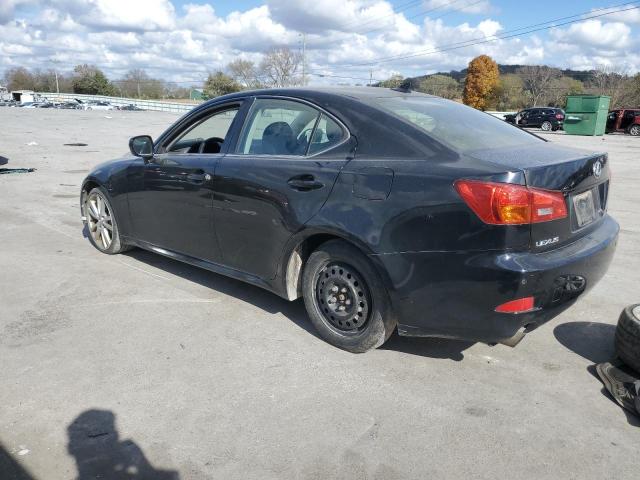 JTHBE262975013646 - 2007 LEXUS IS 350 BLACK photo 2