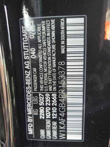 W1KAF4GB4PR153378 - 2023 MERCEDES-BENZ C 300 BLACK photo 13