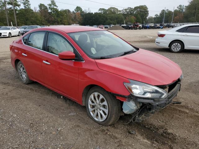 3N1AB7AP7JL616983 - 2018 NISSAN SENTRA S RED photo 4