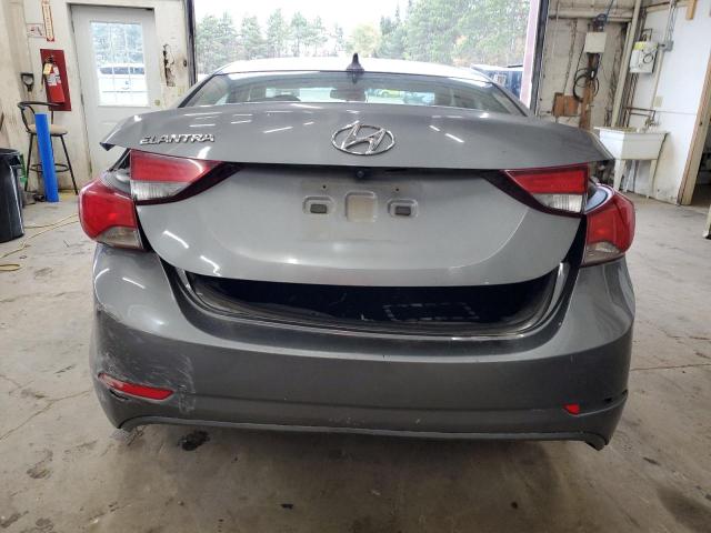 5NPDH4AE3EH474594 - 2014 HYUNDAI ELANTRA SE GRAY photo 6