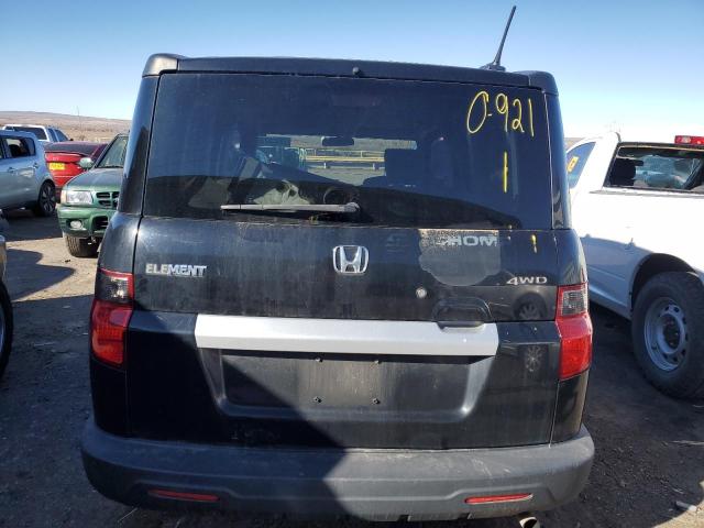 5J6YH28769L000759 - 2009 HONDA ELEMENT EX BLACK photo 6