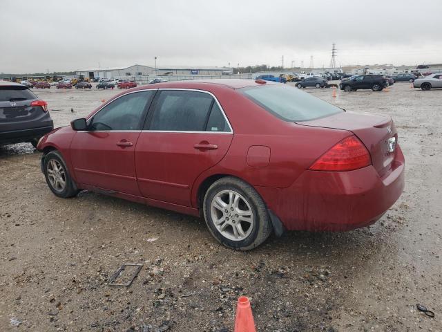 1HGCM56817A073489 - 2007 HONDA ACCORD EX RED photo 2