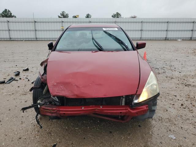 1HGCM56817A073489 - 2007 HONDA ACCORD EX RED photo 5