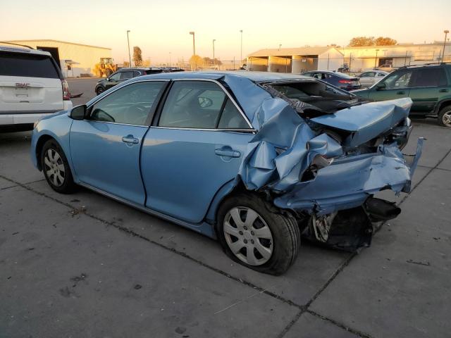 4T4BF1FK4DR291236 - 2013 TOYOTA CAMRY L BLUE photo 2