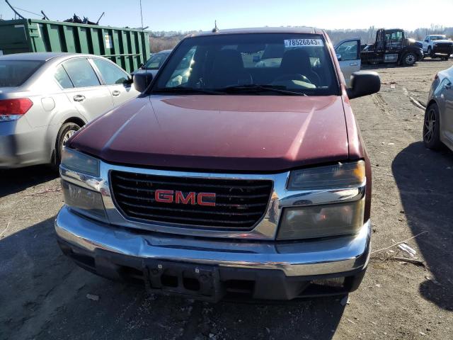 1GTCS19E588145270 - 2008 GMC CANYON BURGUNDY photo 5