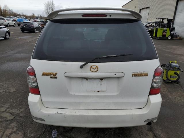 JM3LW28A040511743 - 2004 MAZDA MPV WAGON WHITE photo 6