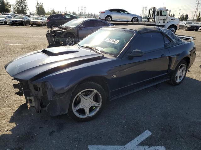 1FAFP45XX2F228063 - 2002 FORD MUSTANG GT BLUE photo 1