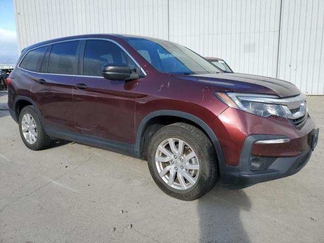 5FNYF6H13KB066208 - 2019 HONDA PILOT LX BURGUNDY photo 4