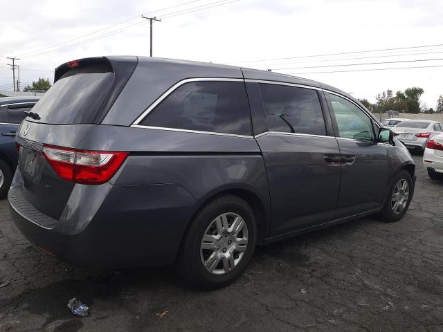 5FNRL5H28CB126758 - 2012 HONDA ODYSSEY LX GRAY photo 3