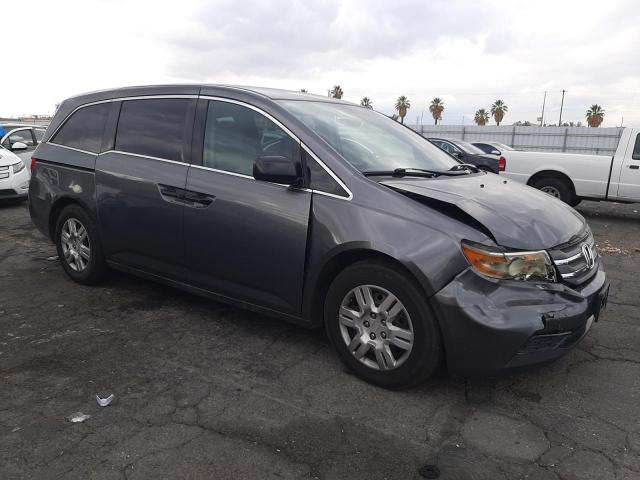 5FNRL5H28CB126758 - 2012 HONDA ODYSSEY LX GRAY photo 4