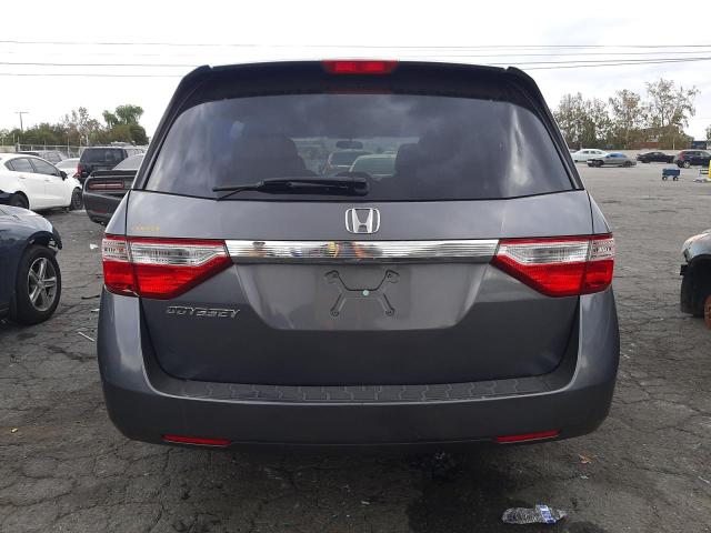 5FNRL5H28CB126758 - 2012 HONDA ODYSSEY LX GRAY photo 6