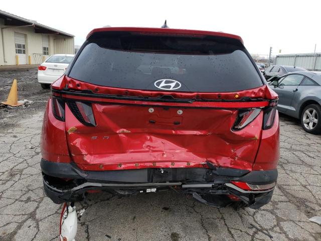 5NMJFCAE8PH180577 - 2023 HYUNDAI TUCSON SEL RED photo 6