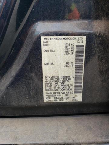 1N4AL3AP8FC587862 - 2015 NISSAN ALTIMA 2.5 CHARCOAL photo 12