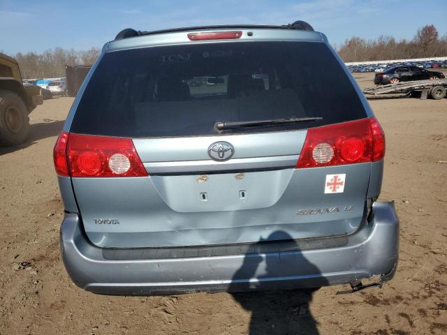 5TDZK23C47S080252 - 2007 TOYOTA SIENNA CE BLUE photo 6