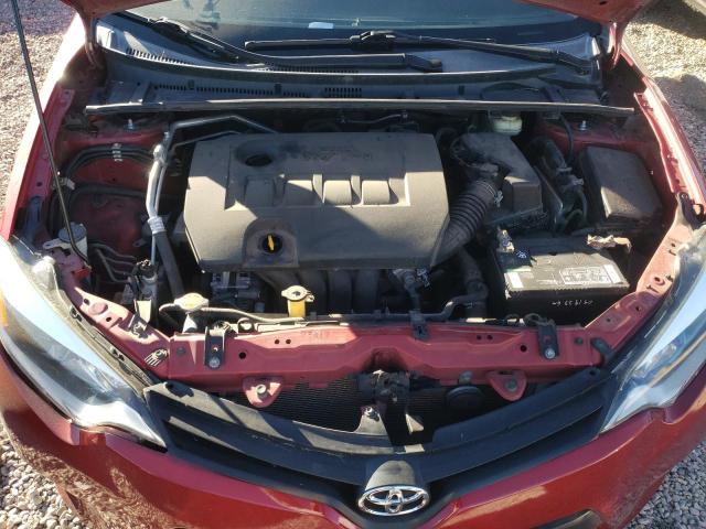 2T1BURHE7GC742770 - 2016 TOYOTA COROLLA L RED photo 11