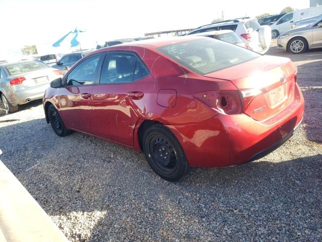 2T1BURHE7GC742770 - 2016 TOYOTA COROLLA L RED photo 2