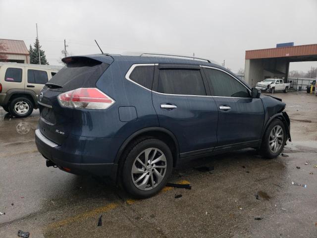 5N1AT2MV7FC913242 - 2015 NISSAN ROGUE S BLUE photo 3