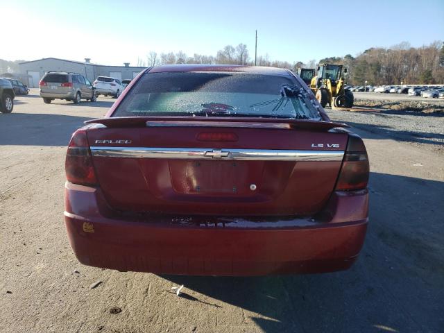 1G1ZT52885F260724 - 2005 CHEVROLET MALIBU LS RED photo 6