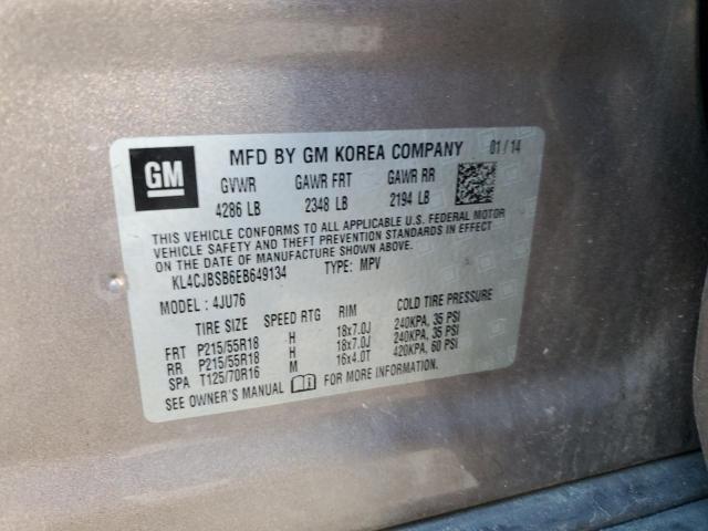 KL4CJBSB6EB649134 - 2014 BUICK ENCORE CONVENIENCE 棕色 照片 12