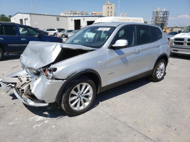 5UXWX9C53E0D28457 - 2014 BMW X3 XDRIVE28I SILVER photo 1