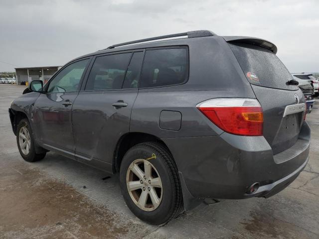 5TDZK3EH6AS022911 - 2010 TOYOTA HIGHLANDER CHARCOAL photo 2