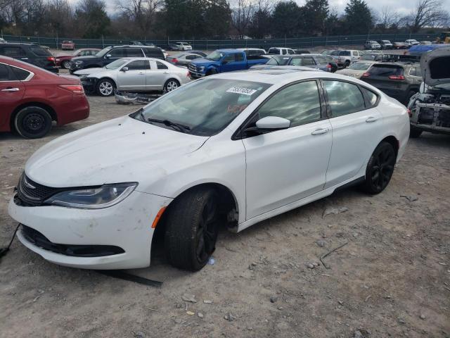 1C3CCCBG5FN573038 - 2015 CHRYSLER 200 S WHITE photo 1