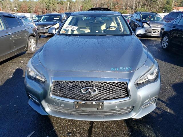 JN1BV7AR2EM695875 - 2014 INFINITI Q50 BASE GRAY photo 5