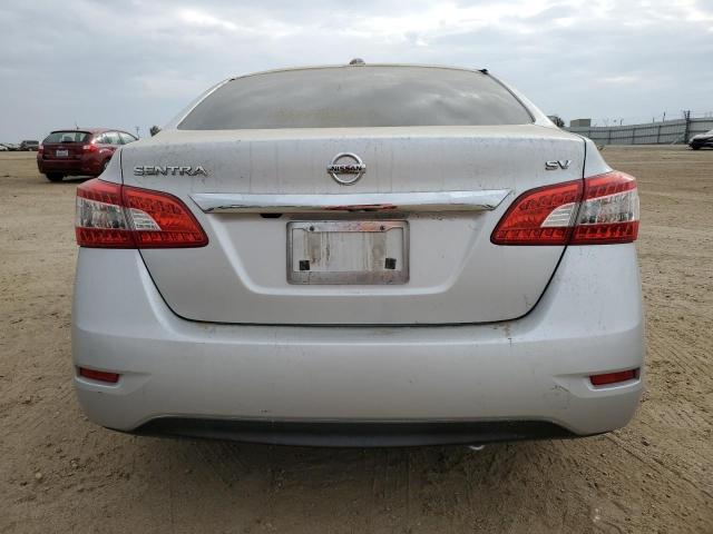 3N1AB7AP8FL684829 - 2015 NISSAN SENTRA S SILVER photo 6