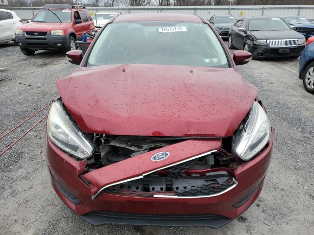 1FADP3F27GL240765 - 2016 FORD FOCUS SE RED photo 5