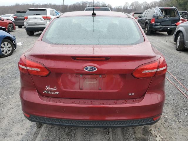 1FADP3F27GL240765 - 2016 FORD FOCUS SE RED photo 6