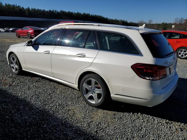 WDDHH8JB4EA848206 - 2014 MERCEDES-BENZ E 350 4MATIC WAGON WHITE photo 2