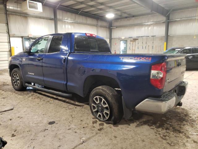 5TFUY5F16EX408900 - 2014 TOYOTA TUNDRA DOUBLE CAB SR/SR5 BLUE photo 2