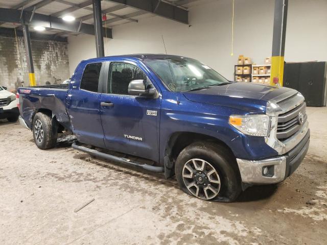 5TFUY5F16EX408900 - 2014 TOYOTA TUNDRA DOUBLE CAB SR/SR5 BLUE photo 4