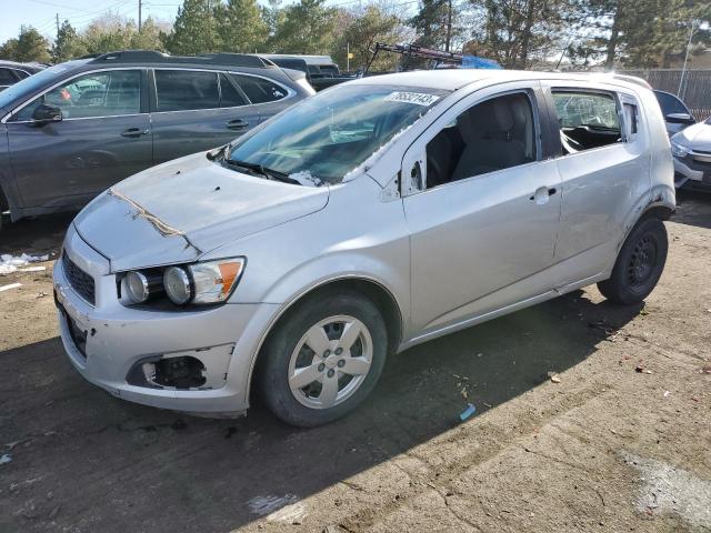 1G1JA6SHXF4178354 - 2015 CHEVROLET SONIC LS SILVER photo 1