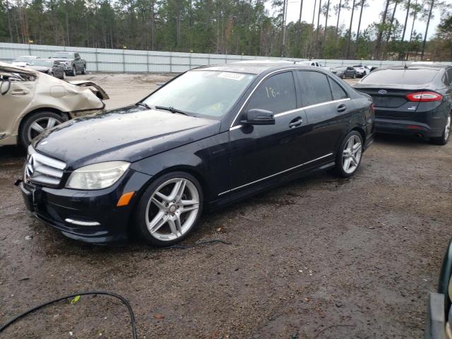 WDDGF5EB2BR140351 - 2011 MERCEDES-BENZ C 300 BLACK photo 1